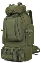 Водонепроникний тактичний рюкзак Tacal-A4 80L Хакі (4 в 1) - зображення 1