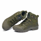 Берцы летние тактические ботинки PAV 501 хаки олива кожаные сетка Fee Air 44 - изображение 7