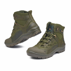 Берці літні тактичні черевики PAV 501 олива хакі шкіряні сітка Fee Air 40 - зображення 9