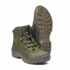Берці літні тактичні черевики PAV 501 олива хакі шкіряні сітка Fee Air 45 - зображення 6