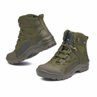 Берці літні тактичні черевики PAV 501 олива хакі шкіряні сітка Fee Air 45 - зображення 9