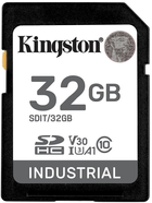 Karta pamięci Kingston SDHC 32GB Industrial Class 10 UHS-I U3 V30 A1 (SDIT/32GB) - obraz 1