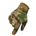 Тактические перчатки полнопалые с защитой Multicam, L - изображение 4