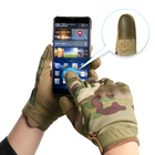 Тактические перчатки полнопалые с защитой Multicam, M - изображение 9