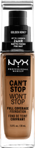 Рідка тональна основа NYX Professional Makeup Can't Stop Won't Stop Full Coverage Foundation 14 Golden Honey 30 мл (800897157319)