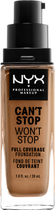Рідка тональна основа NYX Professional Makeup Can't Stop Won't Stop Full Coverage Foundation 14 Golden Honey 30 мл (800897157319) - зображення 2