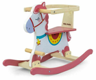 Koń-fotel bujany Milly Mally Lucky 12 Różowy (5901761128826) - obraz 1
