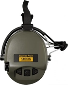 Активные наушники для стрельбы Sordin Supreme Pro-X Neckband Olive с задним держателем под шлем - изображение 4