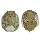 Кавер-чехол на шлем FAST IdoGear XL (Multicam) с подсумком для АКБ - изображение 3