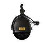 Активні навушники для стрільби Sordin Supreme Pro-X Neckband Black із заднім тримачем під шолом - зображення 4