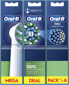 Насадки для електричної зубної щітки Oral-b Braun Pro Cross Action, 6 шт білі (8006540847879) - зображення 2