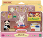 Zestaw figurek Epoch Sylvanian Families Babys Toy Box Królik śnieżny i panda z akcesoriami (5054131057094) - obraz 1