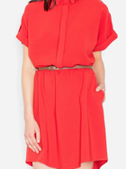 Sukienka koszulowa damska elegancka Figl M442 S Czerwona (5901299587058) - obraz 3