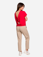 Bluzka damska z krótkim rękawem BeWear B224 XXL Czerwona (5903887655613) - obraz 3