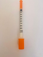 Шприц інсуліновий з інтегрованою голкою U-100, 1мл, 30G (0,3х8 мм) 100 шт/ упаковка - изображение 1