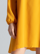 Плаття коротке осіннє жіноче Figl M566 L-XL Жовте (5902194340212) - зображення 4