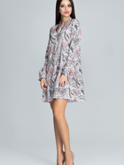 Sukienka krótka letnia damska Figl M599 S-M Różowa (5902194348959) - obraz 4
