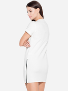 Плаття-футболка коротке літнє жіноче Katrus K349 XL Екрю (5902194328425) - зображення 2