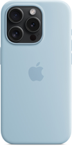 Панель Apple MagSafe Silicone Case для Apple iPhone 15 Pro Light Blue (MWNM3) - зображення 4