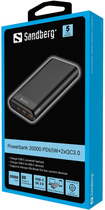 Powerbank PD 65W 3A QC3.0 20000 mAh Black (5705730420627) - obraz 4