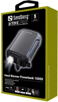 Powerbank Sandberg Hand Warmer 10000 mAh Black (5705730420658) - obraz 7