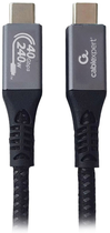 Kabel Cablexpert USB typu C - USB typu C 1.5 m (CCBP-USB4-CMCM240-1.5M) - obraz 1