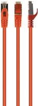 Патч корд Cablexpert Cat 6a SSTP 15 м Помаранчевий (PP6A-LSZHCU-O-15M)