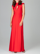 Плаття вечірнє довге жіноче Lenitif K486 M Червоне (5902194353816) - зображення 3