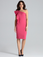 Плаття міді літнє жіноче Lenitif K488 S Рожеве (5902194354127) - зображення 1