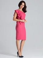 Sukienka ołówkowa damska midi Lenitif K488 L Różowa (5902194354141) - obraz 3