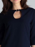 Плаття коротке літнє жіноче Lenitif L001 XL Темно-синє (5902194355650) - зображення 5