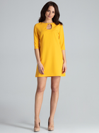 Плаття коротке літнє жіноче Lenitif L001 XL Жовте (5902194355698) - зображення 4