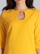 Плаття коротке літнє жіноче Lenitif L001 XL Жовте (5902194355698) - зображення 5