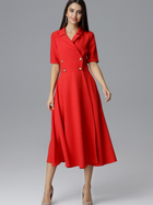 Плаття міді літнє жіноче Figl M632 L Червоне (5902194359719) - зображення 1
