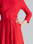 Sukienka midi jesienna damska Figl M631 S Czerwona (5902194361019) - obraz 5