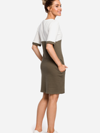 Плаття-футболка коротке літнє жіноче Made Of Emotion M418 L Хакі (5903068429750) - зображення 2
