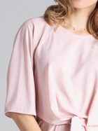 Sukienka tunika damska elegancka Figl M656 S Różowa (5902194364010) - obraz 6