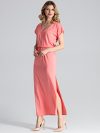 Sukienka długa letnia damska Figl M668 XL Koralowa (5902194367929) - obraz 4