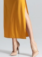 Плаття довге літнє жіноче Figl M668 XL Гірчичне (5902194367967) - зображення 7