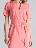 Плаття-футболка міді літнє жіноче Figl M669 M Коралове (5902194368063) - зображення 5