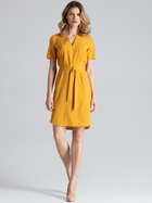 Плаття-футболка міді літнє жіноче Figl M669 S Гірчичне (5902194368094) - зображення 4