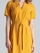 Плаття-футболка міді літнє жіноче Figl M669 XL Гірчичне (5902194368124) - зображення 5
