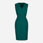 Плаття на запах міді літнє жіноче Lenitif L037 S Зелене (5902194368612) - зображення 5