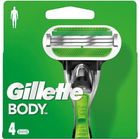 Wymienne wkłady do maszynki do golenia Gillette Body 4 szt (7702018343775) - obraz 1