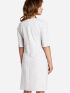 Sukienka krótka jesienna damska BeWear B033 XL Jasnoszara (5902041185362) - obraz 4