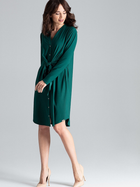 Плаття-сорочка міді літнє жіноче Lenitif L031 S Зелене (5902194365574) - зображення 3