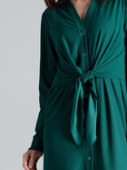 Плаття-сорочка міді літнє жіноче Lenitif L031 M Зелене (5902194365581) - зображення 5