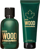 Zestaw Dsquared2 Green Wood Pour Homme Woda toaletowa męska 100 ml + Żel pod prysznic 150 ml (8011003862764) - obraz 2