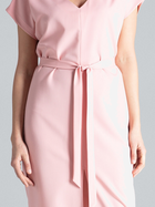 Плаття міді літнє жіноче Lenitif L032 L Рожеве (5902194365758) - зображення 6