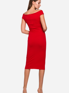 Sukienka midi letnia damska Makover K001 L Czerwona (5903068457142) - obraz 2
